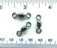 100 GT Super Strong Black Nickel Crane Swivels Size 1 - 110# Test