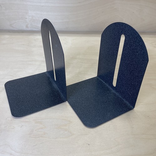 Sujetalibros de metal gris - Imagen 2 de 3