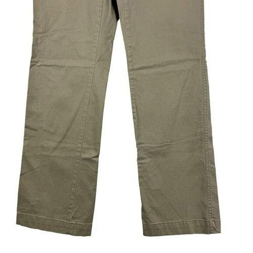 Old Navy Tan Corduroy Bootcut Stretch Pants Women's 2 Button Flap Pockets - Picture 4 of 9