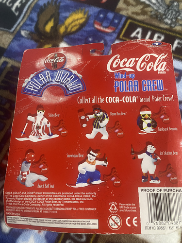 Coca Cola Wind-Up Polar Crew Rucksack Pinguin mit Magnetrucksack (Y-1) - Bild 2 von 2