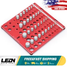 Nut & Bolt Thread Checker 34 Thread Identifier Board Gauge Inch and Metric Screw