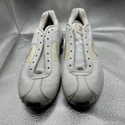 Nike Shox Deliver White Silver Running Shoes 317547-103 Mens SIze 12 Rare