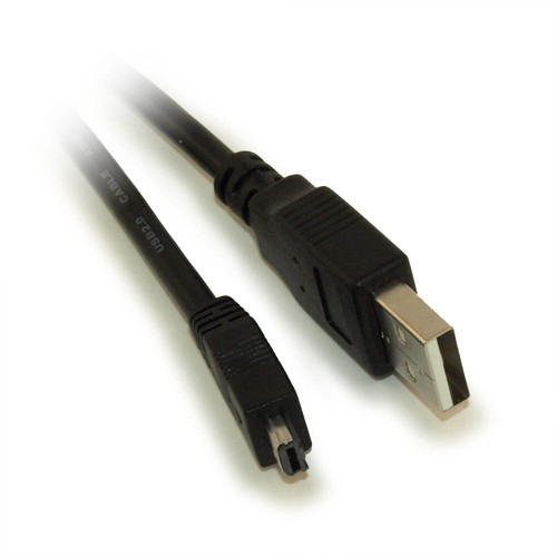 Cable macho a mini 4 pines macho de 6 pulgadas con certificación USB 2.0 480 Mbps tipo A - Imagen 2 de 3