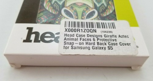 Head Case Designs Giraffe Aztec Hard Back Case For Samsung Galaxy S5, Green, New - Picture 8 of 9