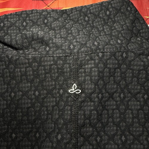 Prana Jacket Womens XL Black Randa Jacquard Performance Long Sleeve Full Zip - Picture 10 of 10