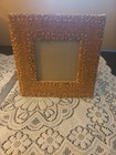 Natural Wood Bead 8.5×8.5" Frame Hold 4.5x4.5" Picture Very Unique