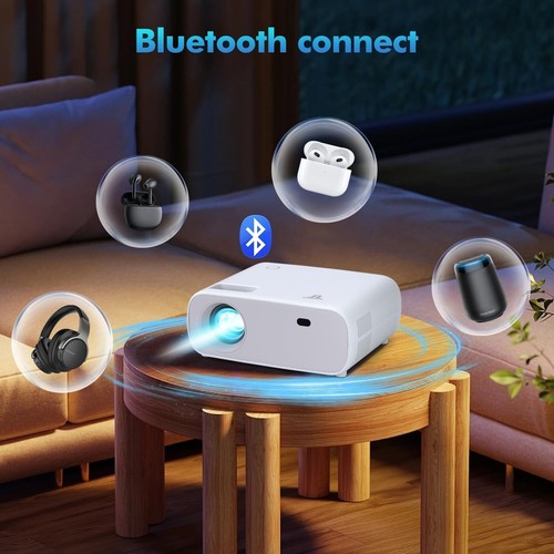 Versatile Projector with WiFi/Bluetooth - 4K Supported, Immersive Home Theater - Picture 5 of 8
