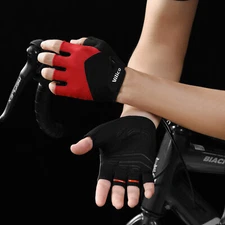Half Finger Driving Gloves Outdoor Sports Racing Gloves Pad Breathable MTB Bike