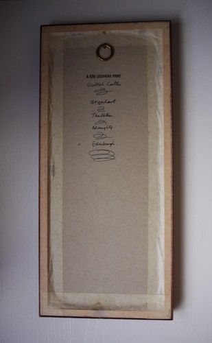 KEN LOCHHEAD PRINT - FOUR CASTLES - FRAMED WITH GREY IVORY MOUNT - 33 x 15 cms - Picture 5 of 5