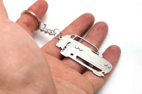 Stainless Steel Keychain Car Body Design Key Ring Compatible with Dodge models - Foto 7 di 55