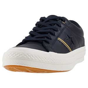 Converse One Star Ox Donna Black Gold Pelle Scarpe da Ginnastica 5.5 UK Converse One Star Ox Donna Black Gold Pelle Scarpe da Ginnastica 5.5 UK