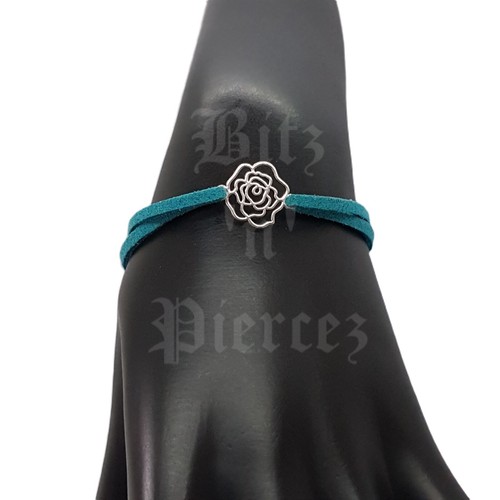 HANDMADE Rose Connector Charm Faux Suede Anklet/Bracelet *UK SELLER* - Picture 69 of 116