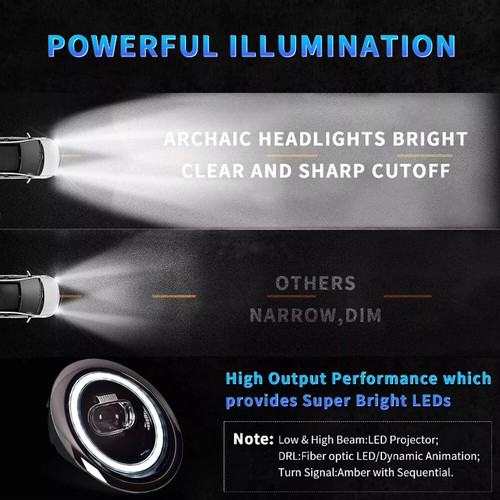 For BMW MINI R50 R52 R53 2001-2007 LED Headlight DRL Lamp Hi/Lo Beam Turn Signal - Picture 10 of 12