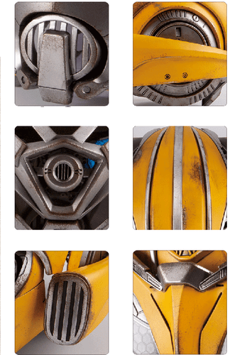 Killerbody 1:1 Incredibile maschera casco bombo indossabile controllo vocale oggetti di scena giocattolo - Foto 12 di 14