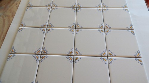 Delfter Stil Wandfliesen blau und gelb Ochsenecken (30) - Bild 2 von 2