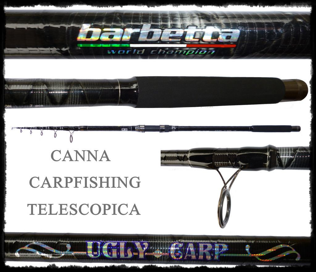 Canna storione autopa ugly puro autobonio pesca autoppesca telescopica 3lb Canna storione autopa ugly puro autobonio pesca autoppesca telescopica 3lb