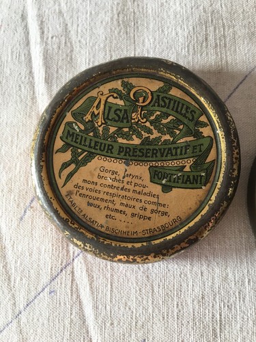Ancienne Boite Métal Pastilles Alsa Deco Collection Pharmacie Vintage - Photo 5/5
