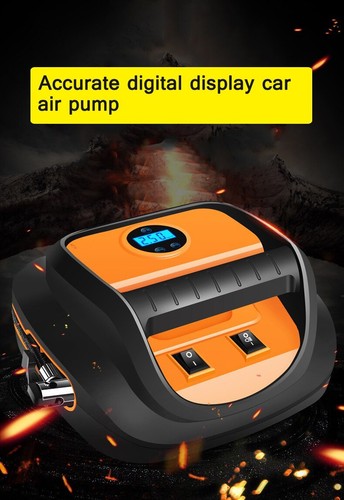 Kit Emergenza Pompa Gonfiabile Auto Display Digitale Preset Gonfiatore Pressione Pneumatici - Foto 6 di 6