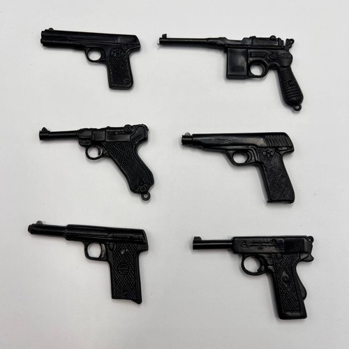 Vintage Soviet Collectible Set 6 Mini Metal Guns Pistols Military Weapon Models - Picture 6 of 8