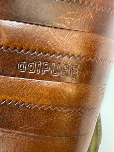 Adidas Adipure Z-Cross ClimaProof Traxion Sz 11 Brown Leather Golf Shoes 671117 - Picture 5 of 10