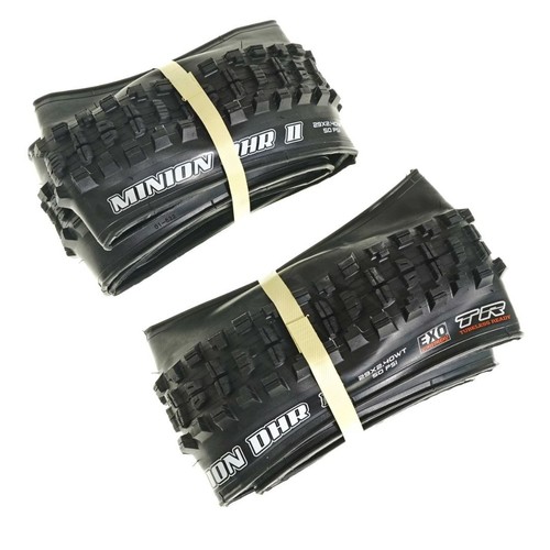 Neumático de bicicleta MTB Maxxis Minion DHR II 29 x 2,4" plegable sin cámara EXO TR TLR - Imagen 2 de 3