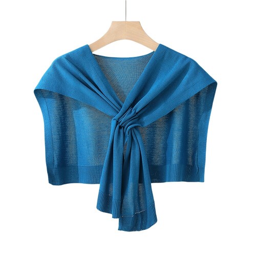 Sciarpa lunga donna uncinetto righe scialle avvolgente autunno inverno vestiti top decorazione - Foto 9 di 12