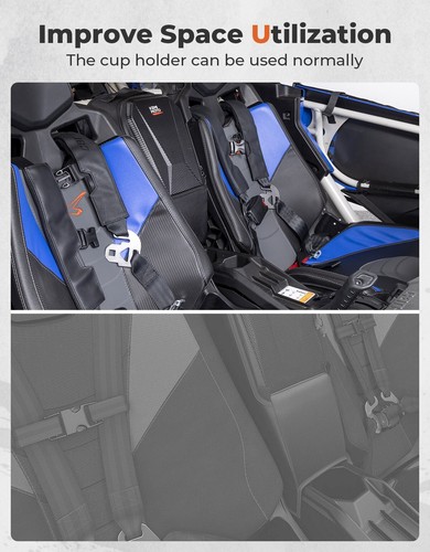 Center Console Seat Storage Bag Shoulder Bag For Can Am Maverick X3 Max 2017-24 - Picture 6 of 12