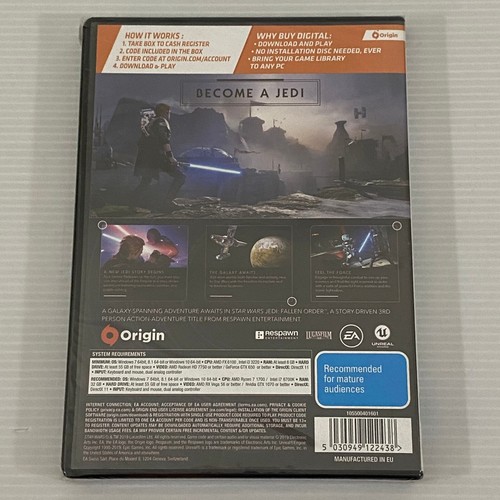 Star Wars Jedi Fallen Order PC Game EA Origin Sealed - Picture 2 of 6
