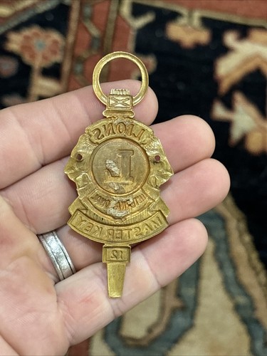 Vintage Brass Lions Club International Large Master Key 12 - Picture 5 of 9