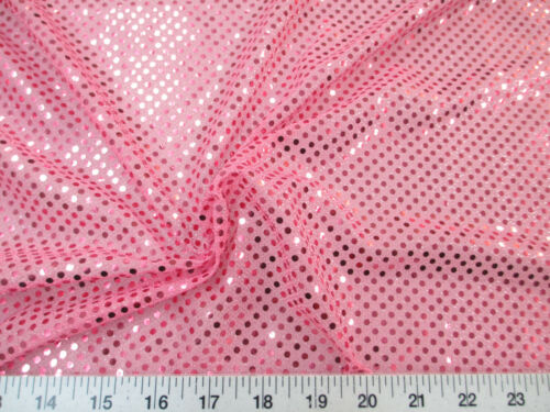 Stretch Glitter Mesh Fabric Sequin Dots Choose Your Color - Picture 3 of 15