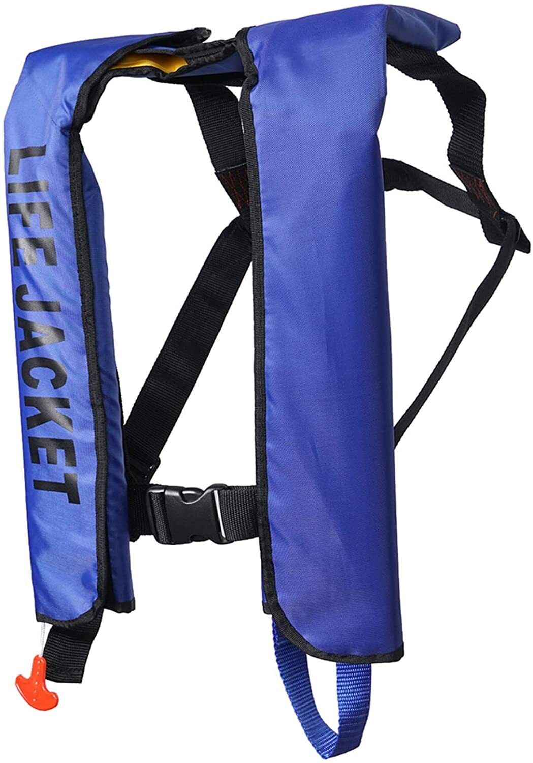 Manual Inflatable Fishing Life Jacket vest Summer Buoyancy Rescue Life Vest  PDF
