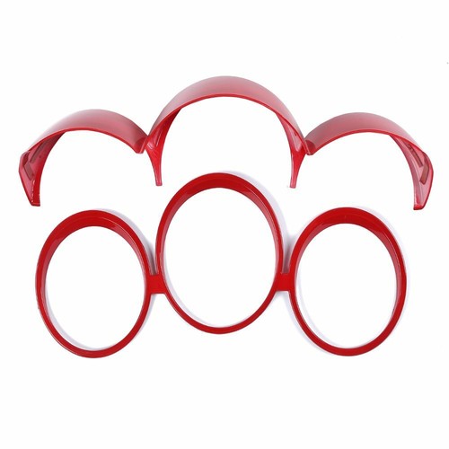 2pcs Red Center Console Dashboard Panel Frame Cover Trim For Dodge Nitro 2007-12 - Picture 8 of 8
