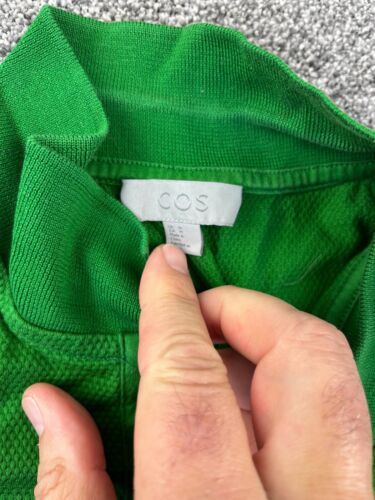 COS Collection Of Style Polo Shirt Mens Medium Casual Golf Stretch Green - Picture 3 of 8