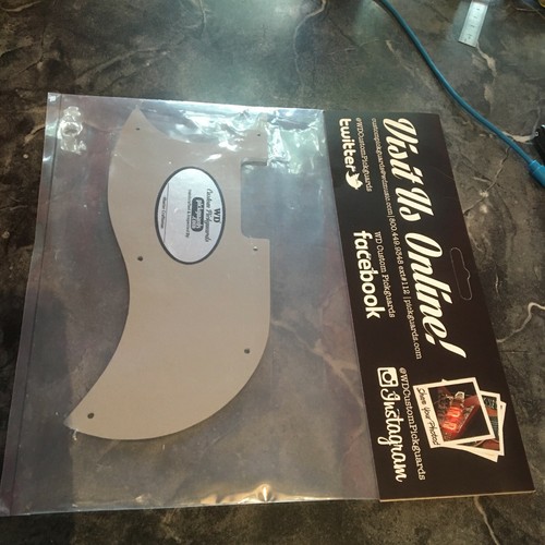 Golpeador de acrílico espejo cromado para bajo estándar Gibson SG hecho en EE. UU. por WD - Imagen 6 de 8
