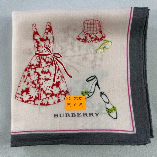 Vintage Burberry Handkerchief Neckerchief Bandana Pocket Square - Picture 5 of 5