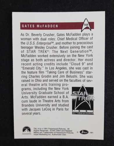 1991 Impel Star Trek 25th Anniversary Series 1 Cards (Pick Your Card) - Picture 289 of 321