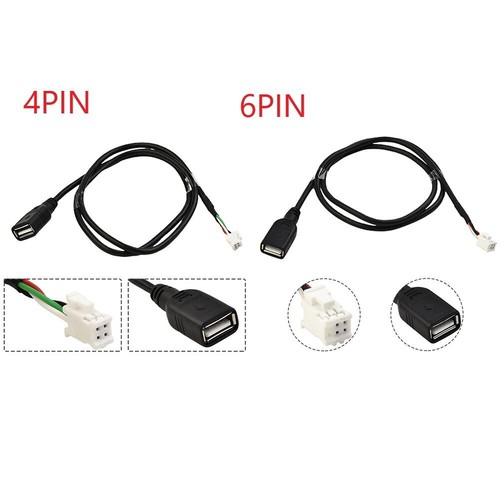 Auto USB Kabeladapter 4Pin & 6Pin Anschluss Erweiterung Für-Android Radio-DE - Bild 3 von 3