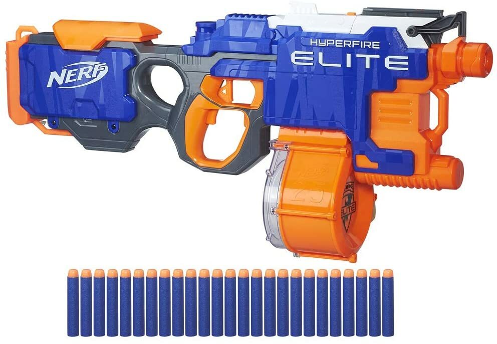 -Hasbro Nerf N-Strike B5573 Hyper-Fire Hyperfire Elite Trommelmagazin-25 Pfeile