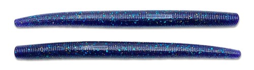 Senko Style Ribbed Stick Bait Soft Plastic Worm Bass Fishing Lure 15ct 5" - Picture 8 of 30