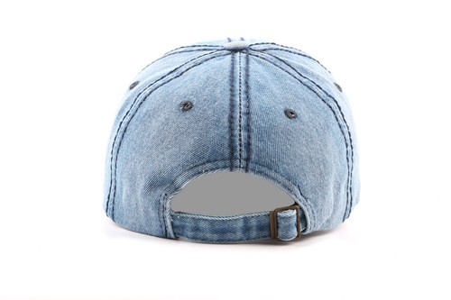 Baseballkappe Herren/Damen/Mädchen/Jungen Vintage gebogene Spitze Denim, verstellbar - Bild 2 von 12