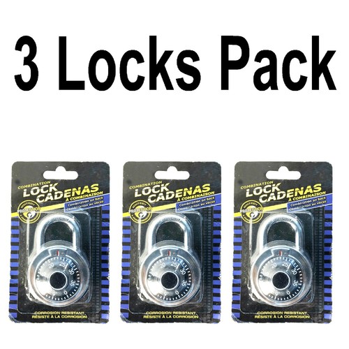 78001 Combination Lock Cadenas, Steel Shackle Provides Solid Protection against - Picture 4 of 4