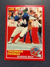 1989 Score Thurman Thomas #211 @QJ43