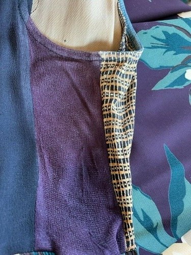 Carole Little Vintage Maxi Dress, Round Neck, Green/Tan/Burgundy Size 12, Boho - 第 8/11 張圖片