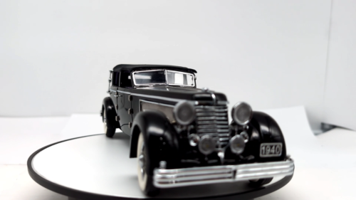 Vntg 1940 Duesenberg SJ Convertible Town Car Black Diecast 1:24 BY Franklin Mint - Video 1 of 1