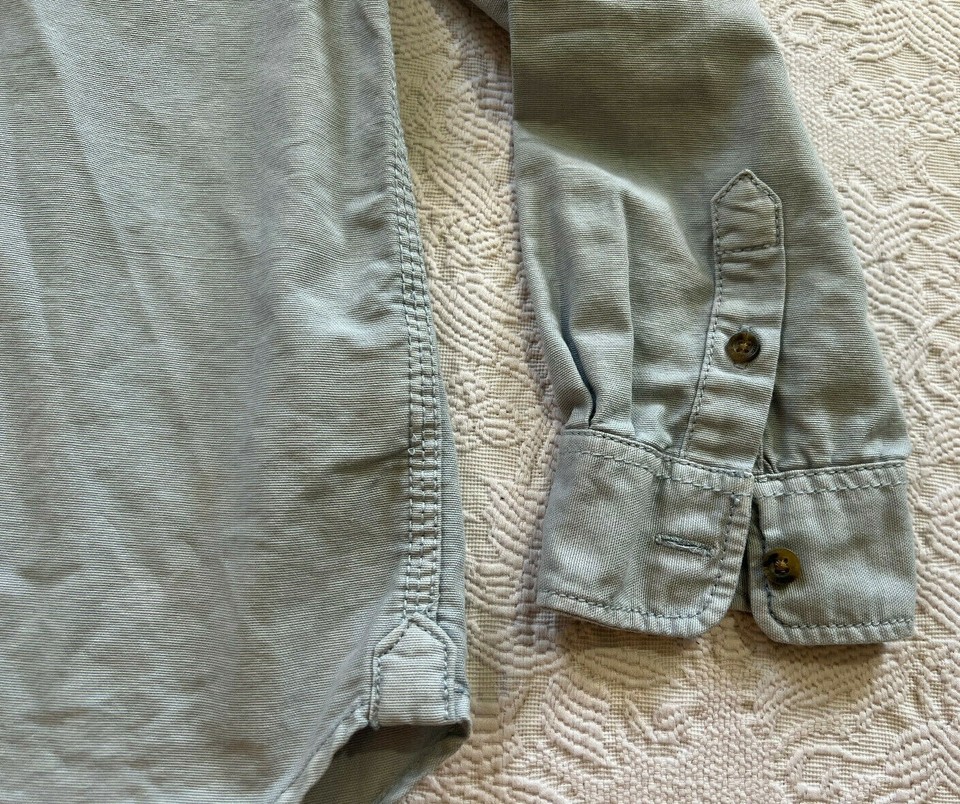 H&M Boys ButtonDown Long Sleeve Shirt Size 78 eBay