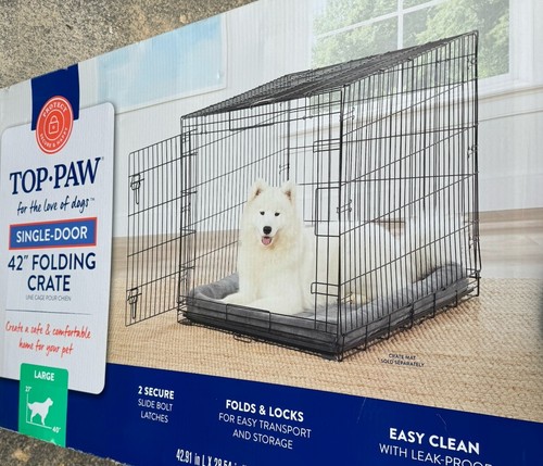 Top Paw 42” Folding Crate NIB - Picture 2 of 5