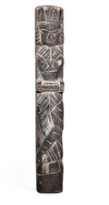 13&quot; Antique Lady Musican Statue Hindu Temple Art Wooden Hand Carved Sculpture