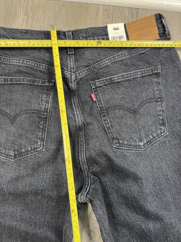 NWT Levi’s Premium 70s High Rise Flare Leg Jeans Black Size W34 L32 Big E - Imagen 11 de 11