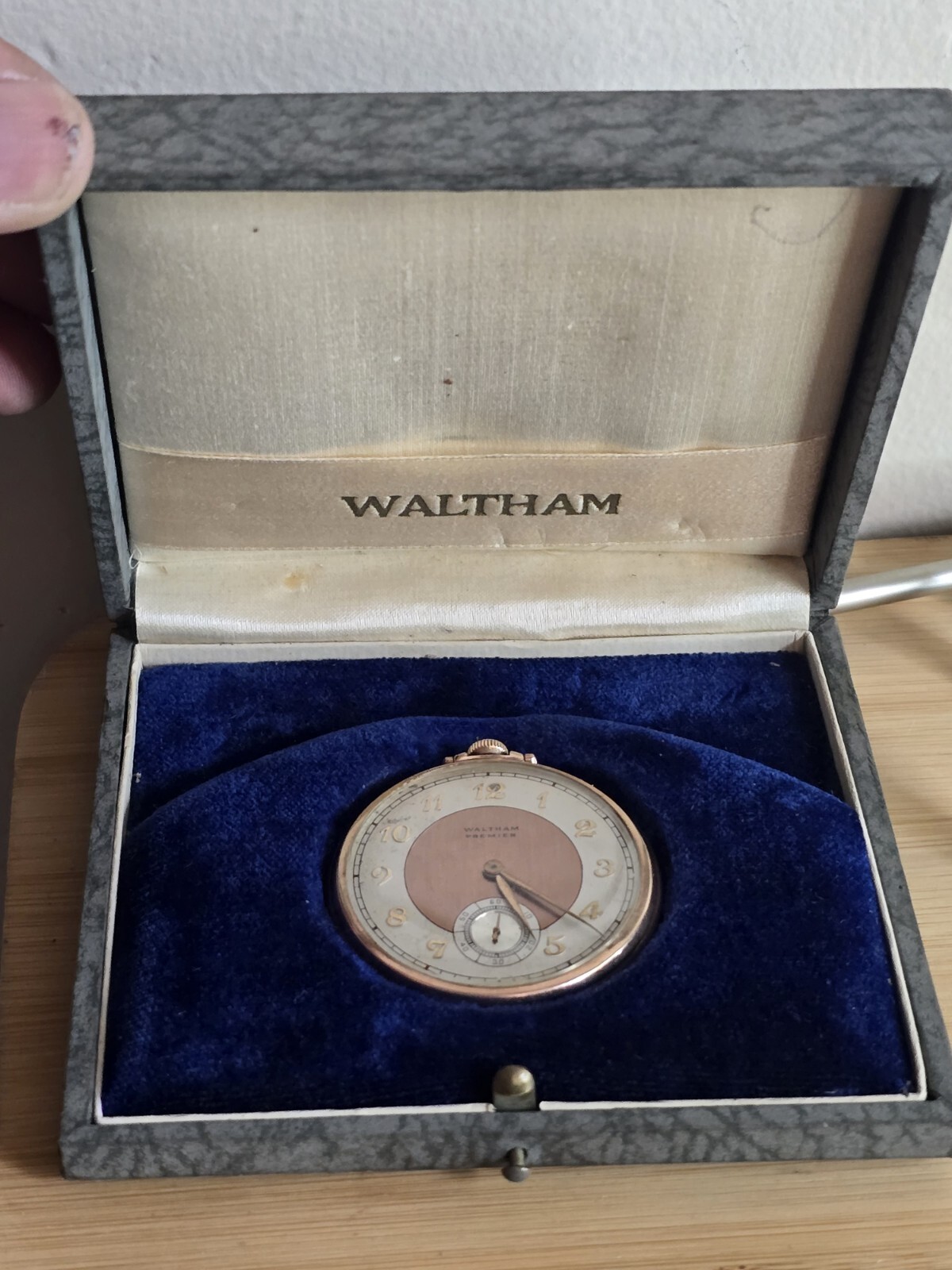 RARE Waltham 17 Jewel Open Face Pocket Watch. 