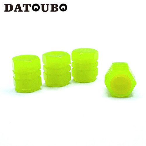 Fluorescent Bike Car Tire Valve stem Cap Pink Luminous Wheel Air Dust Caps Green - Picture 42 of 46